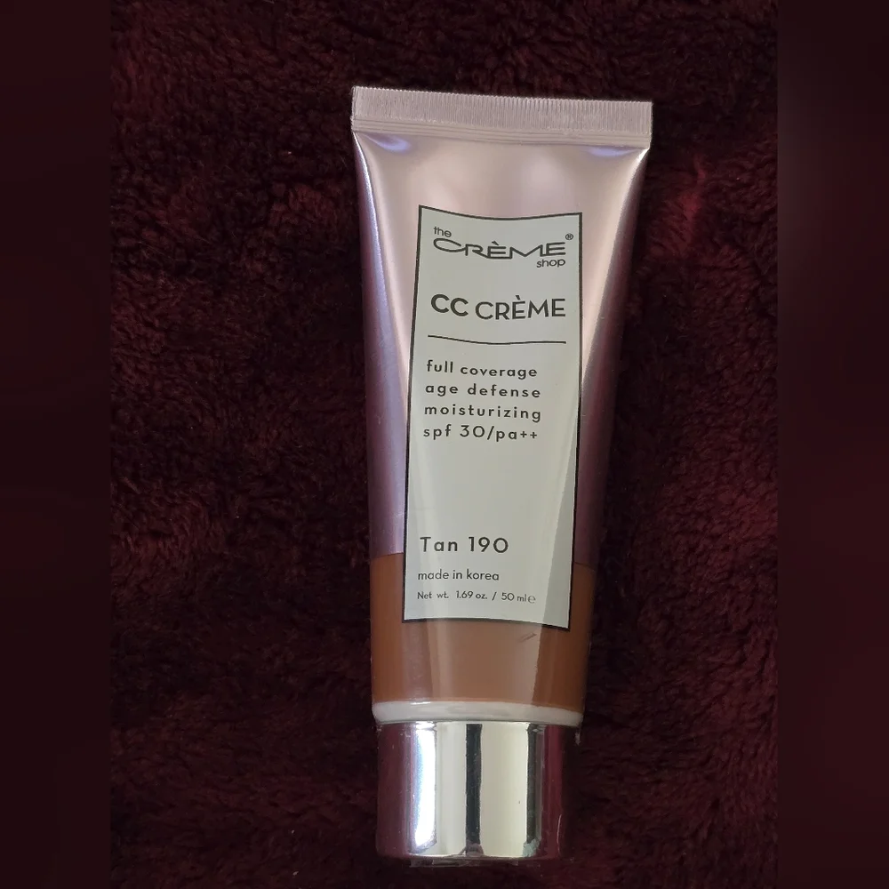 Creme Shop CC Creme. Full Coverage Age Defense Tan 190 NWOT